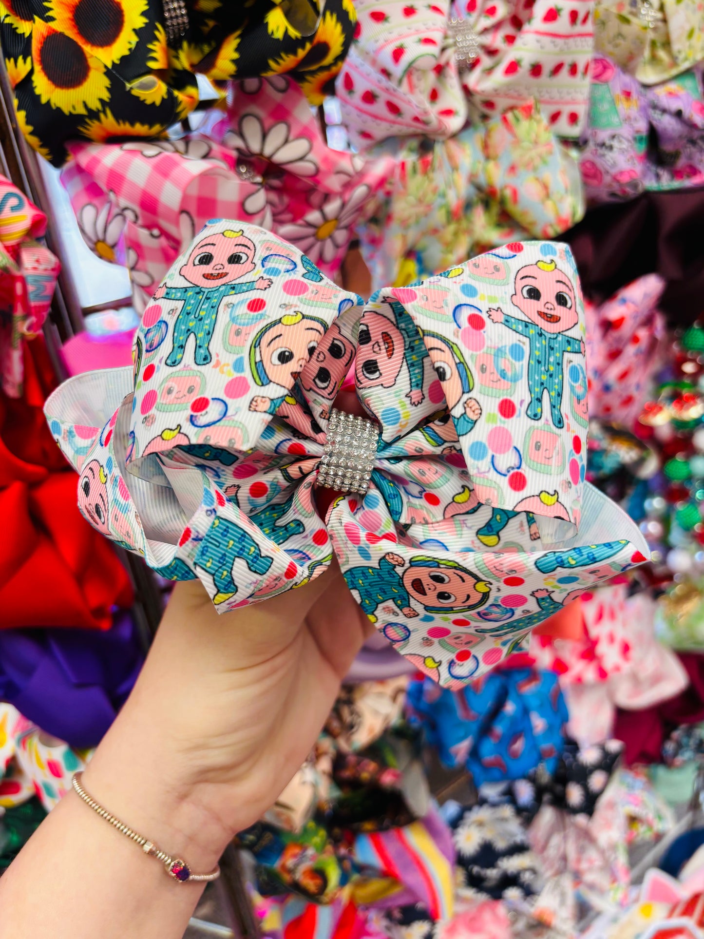 Cocomelon bling bow