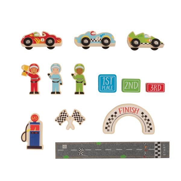 RACE CAR WOOD TOY SET