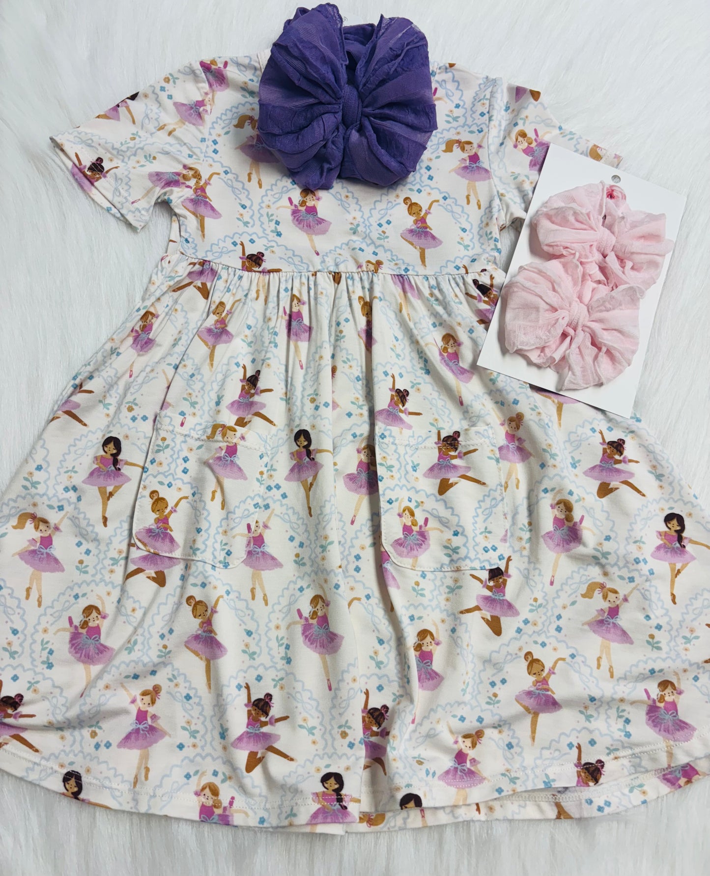 Bow ballerinas Twirly Dress
