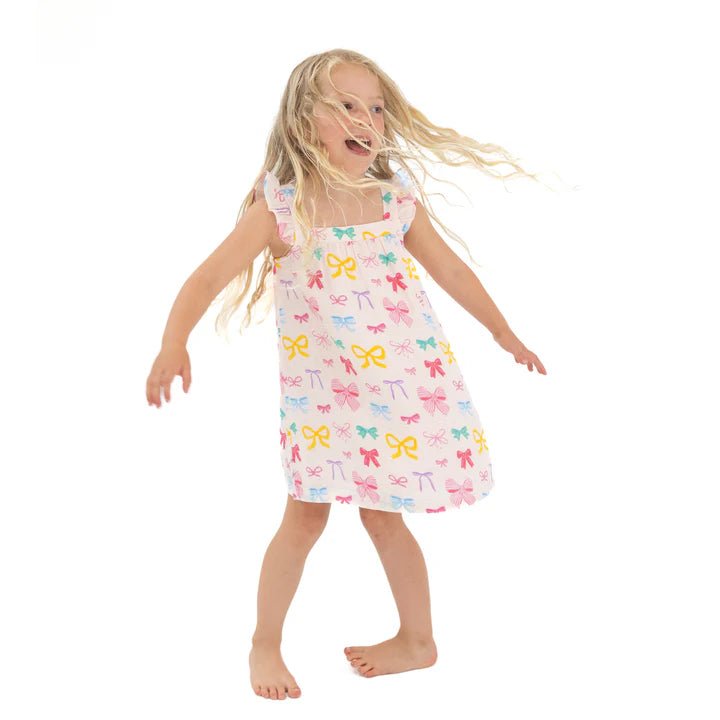 Colorful Bows Sundress & Diaper Cover