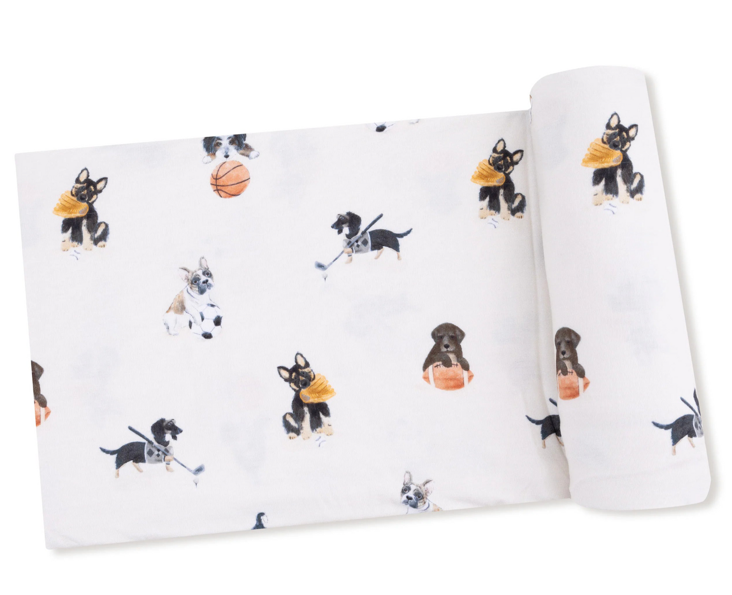 Sporty Puppies Bamboo Swaddle