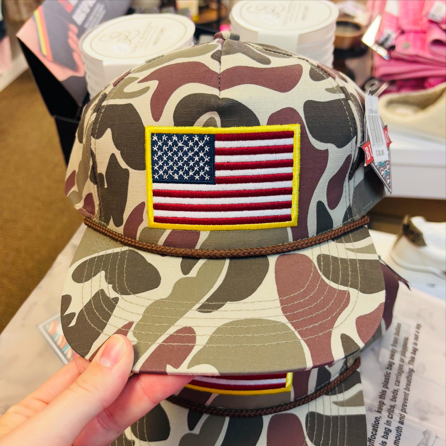 Cap - American Flag - Camo