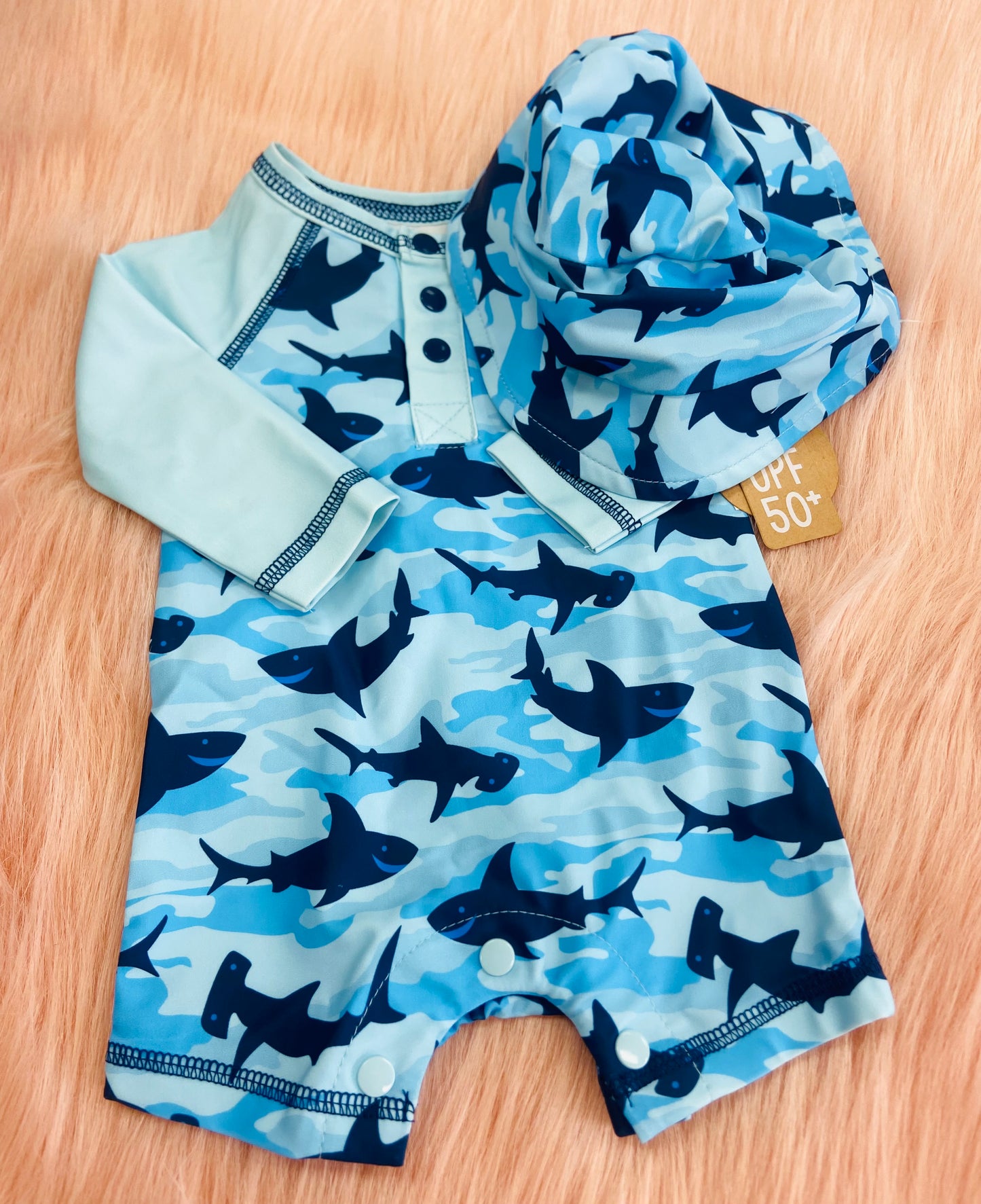 Shark mud Pie swim + hat
