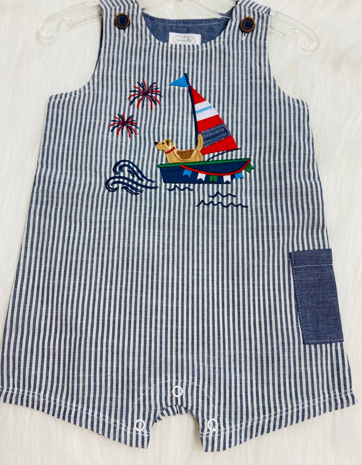 Dog sail boat Jon Jon