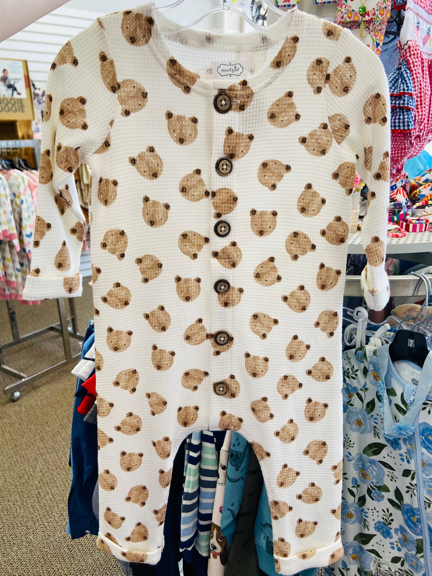 Bear Print long Jon Jon