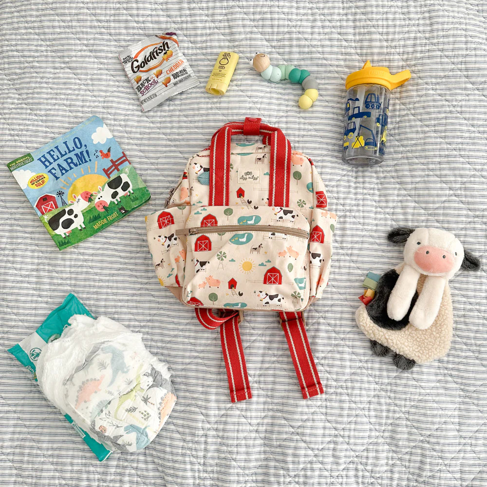 Farm animals Itzy ritzy toddler backpack