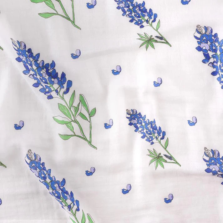 Bluebonnet swaddle blanket
