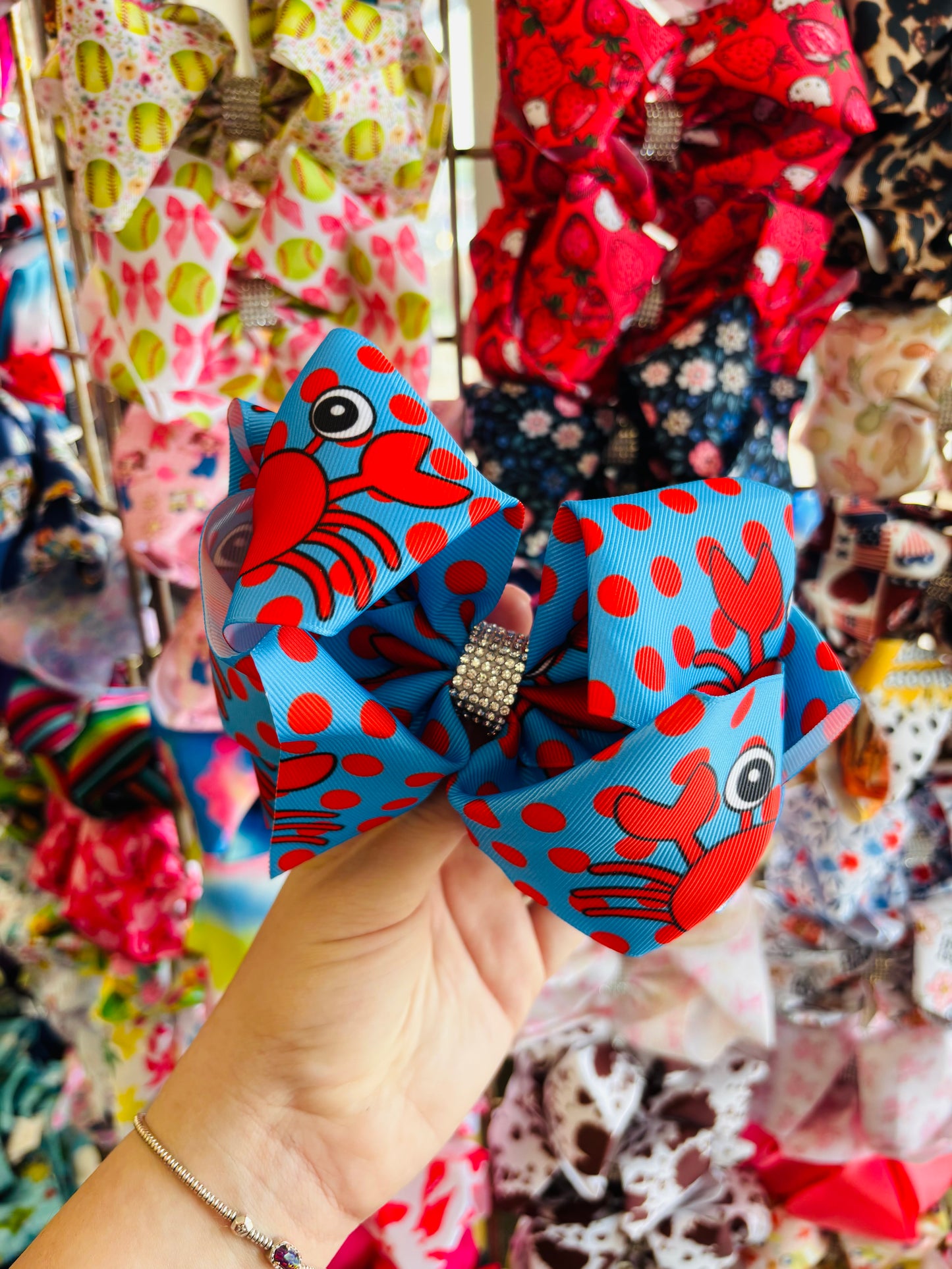 Crabie bling bow
