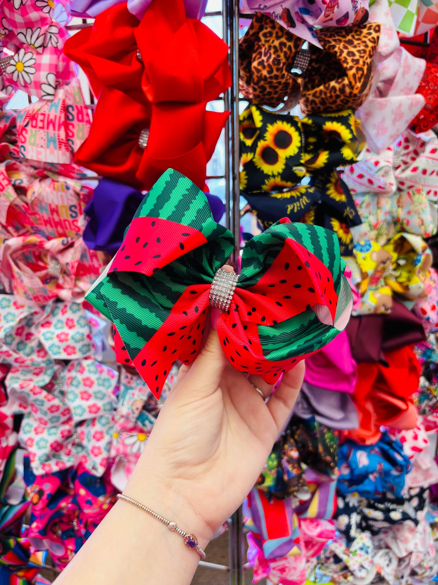Watermelon Bling Bow