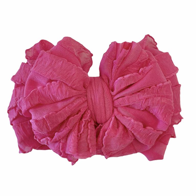 Ruffled Headband~ Hot Pink