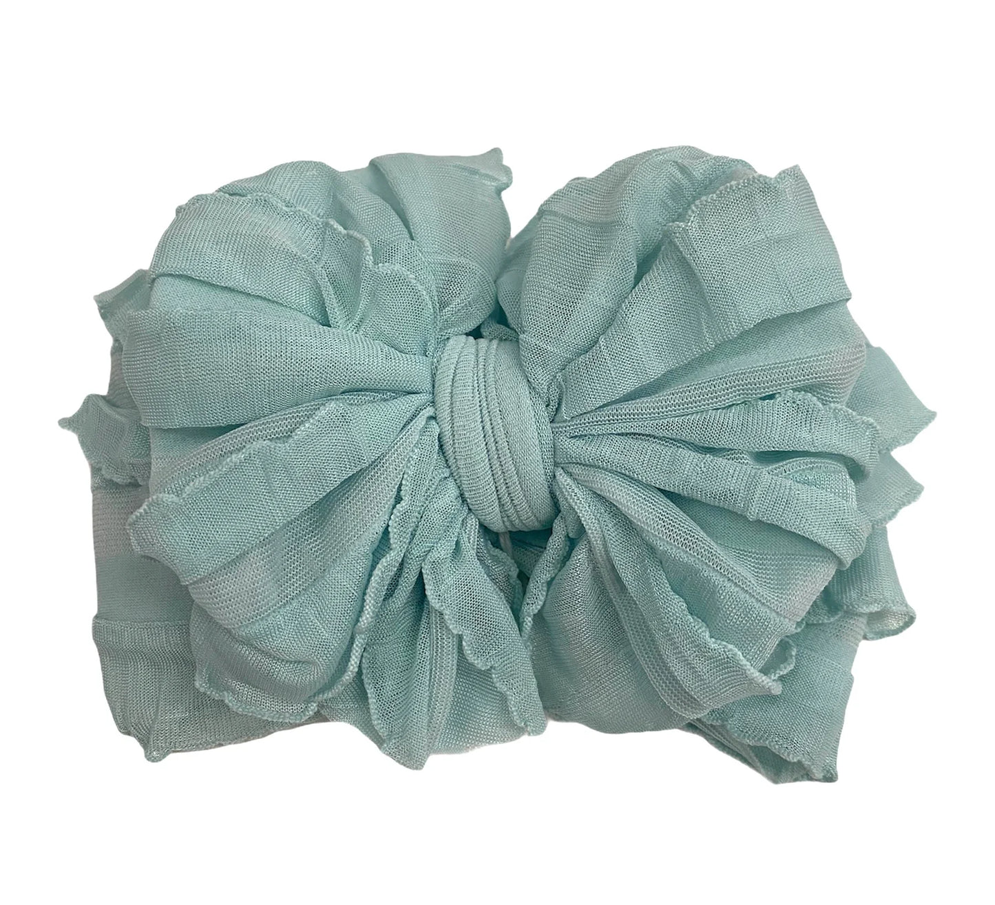 Ruffled Headband~ Seafoam