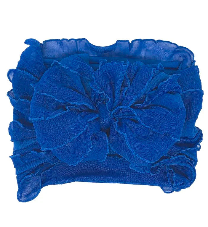 Ruffled Headband~ Royal