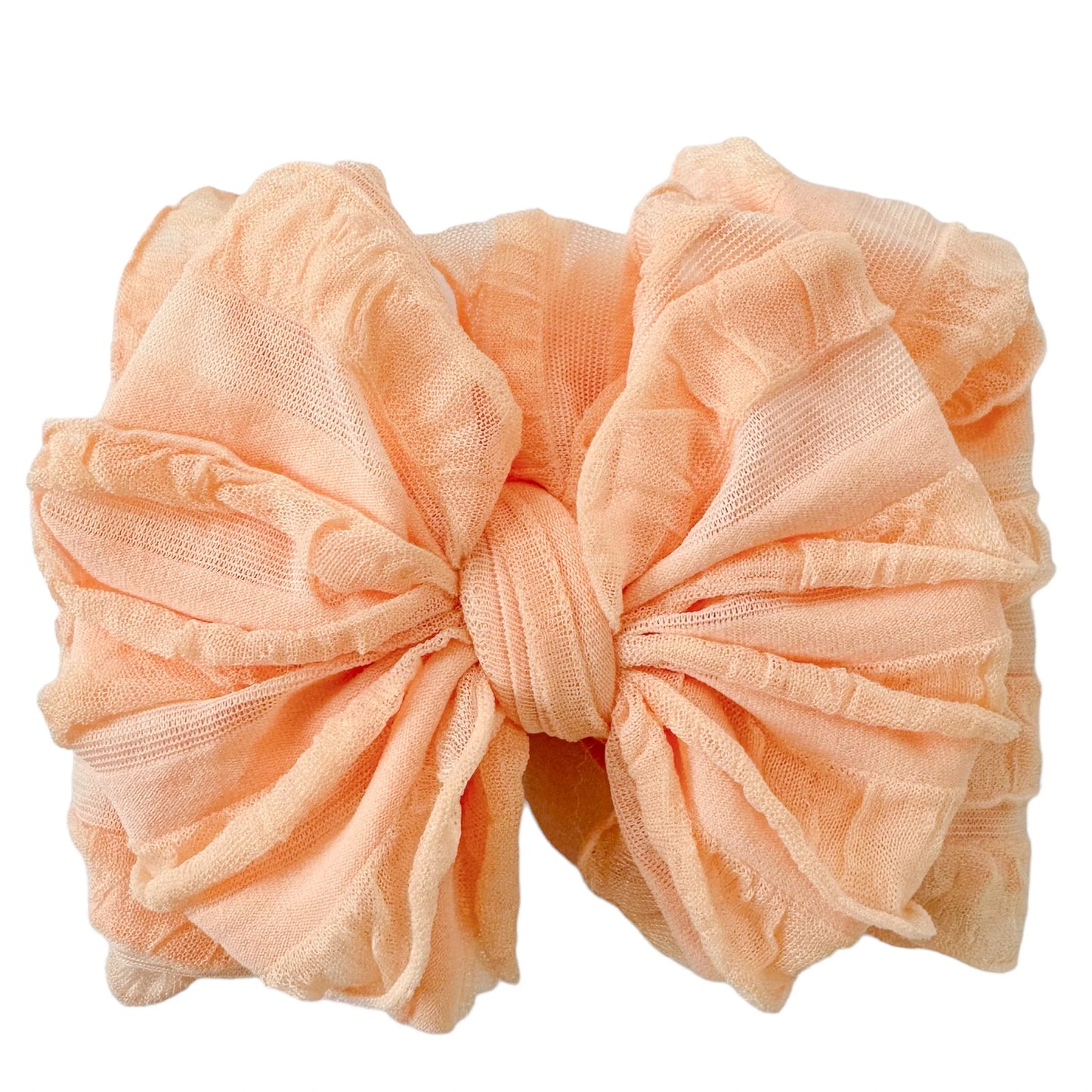 Ruffled Headband~ Peach