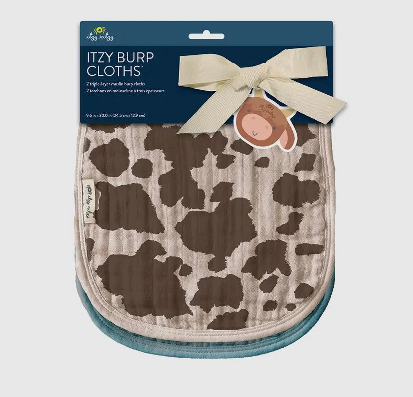 Itzy burp cloths set of 2