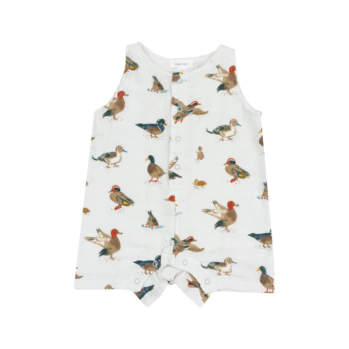 Ducks sleeveless shortie romper
