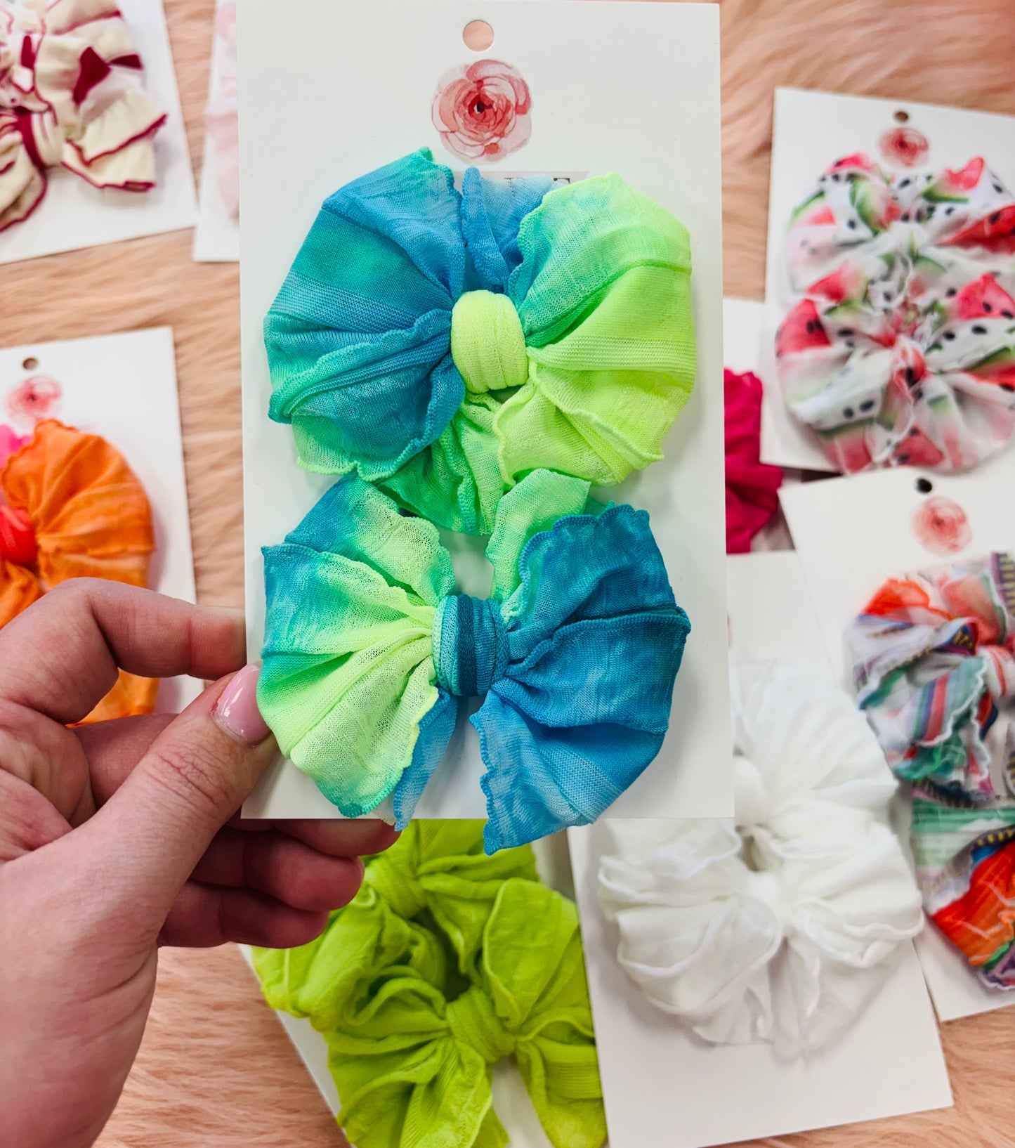 Mermaid Ruffle Clip set