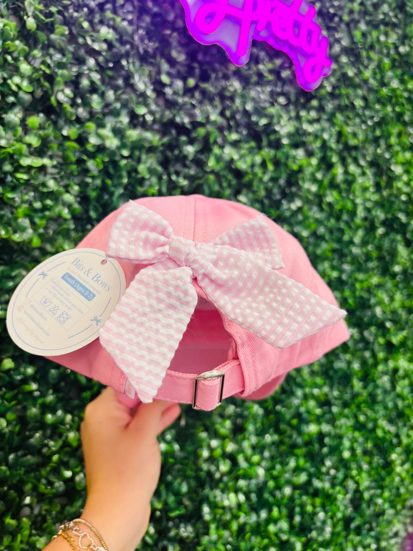 Pony Bow Baseball Hat (Baby/Toddler, Youth)