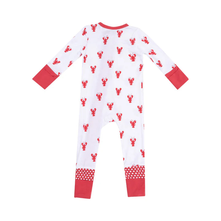 Lobster bamboo 2 way zipper romper