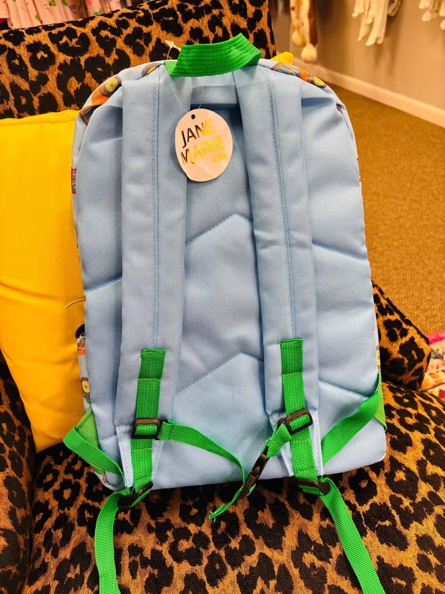 Green tractor backpack