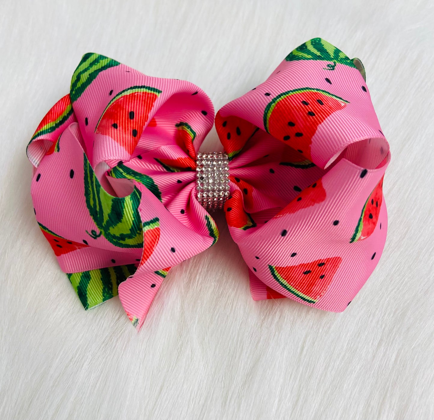 Pink watermelon bow