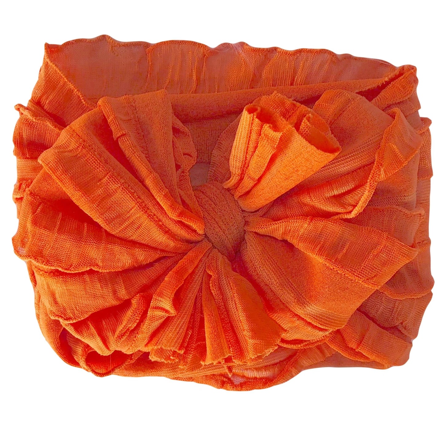 Ruffled Headband~ Orange