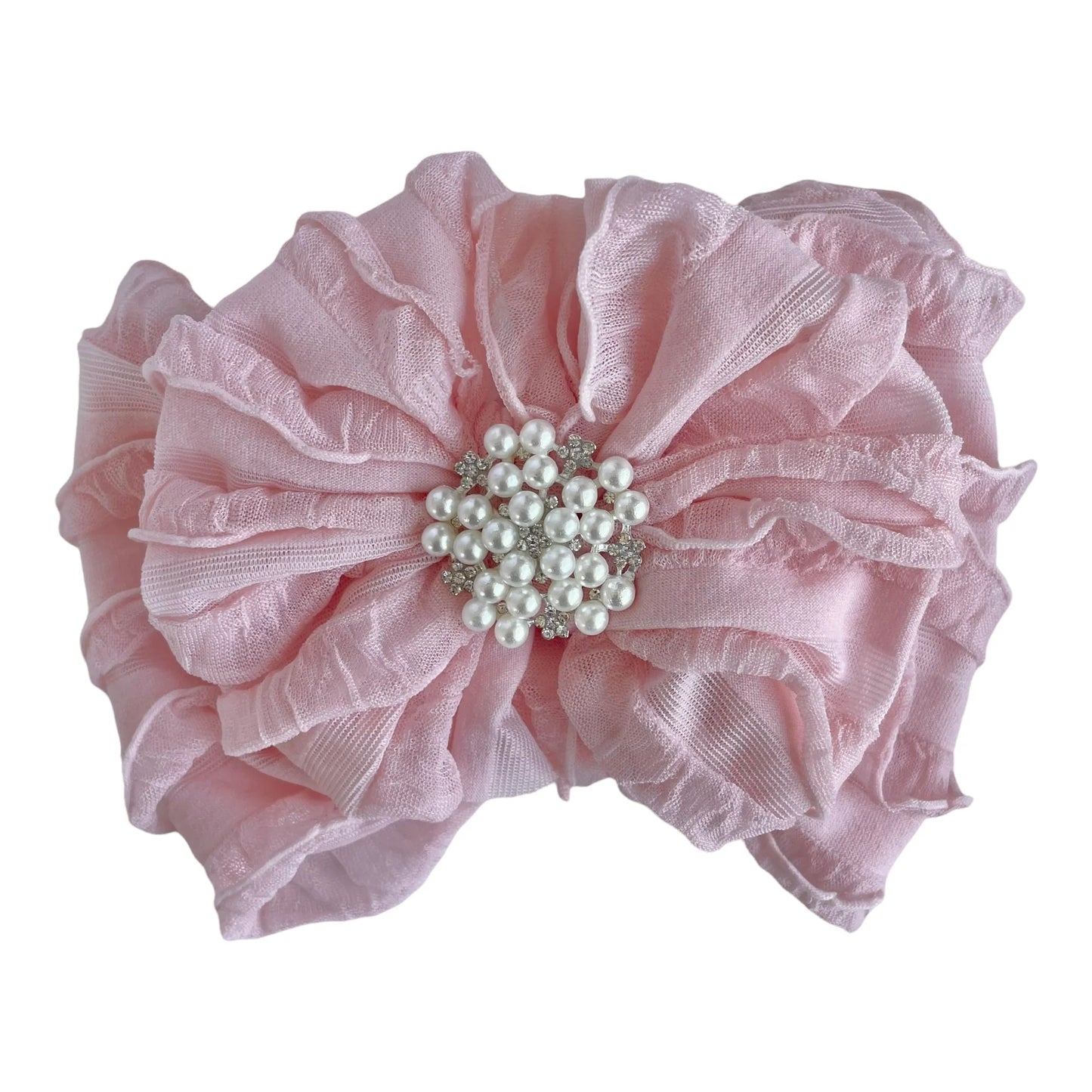 Sweet Pink with pearls headband