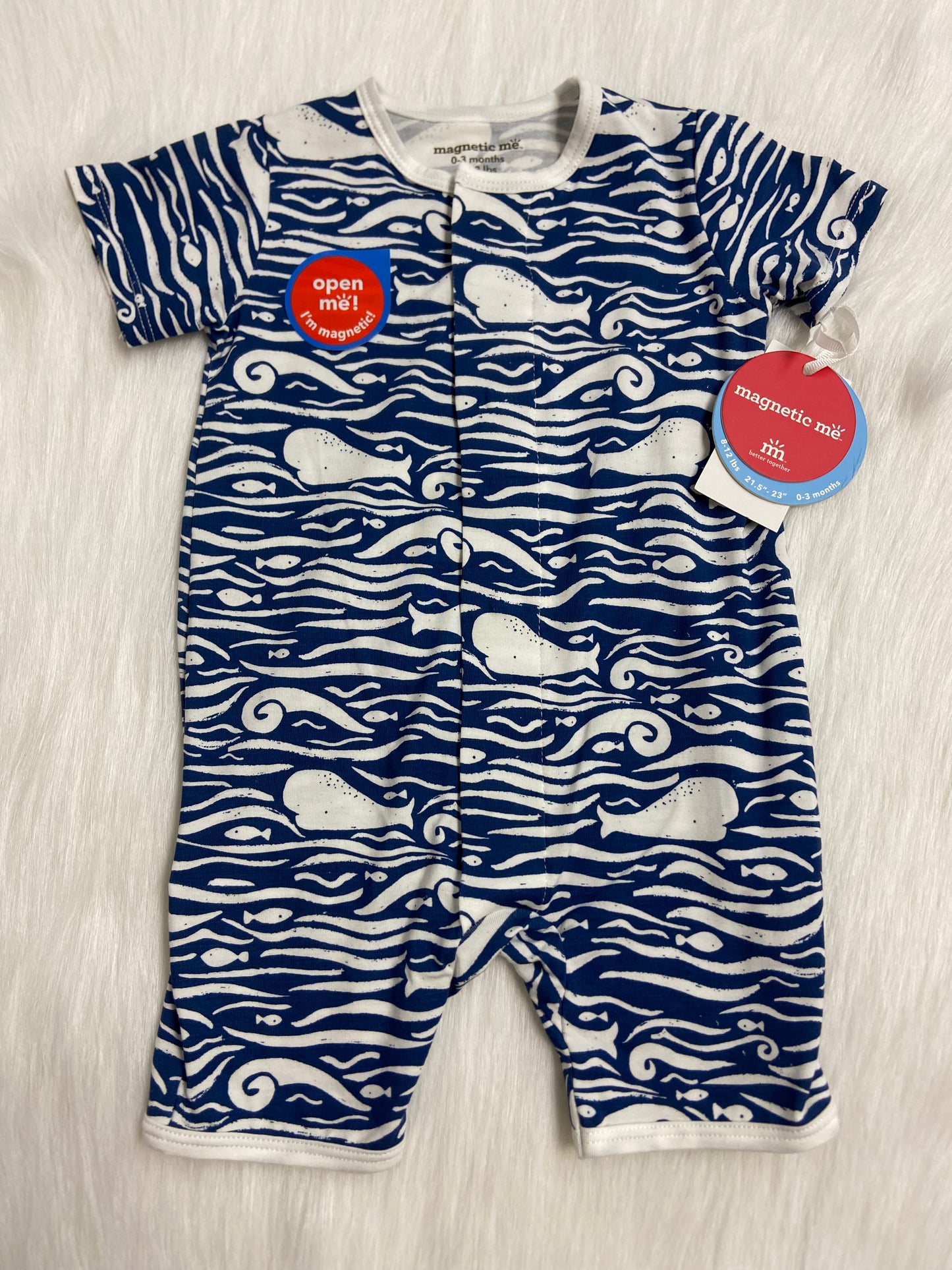 Hello whale magnetic me Romper