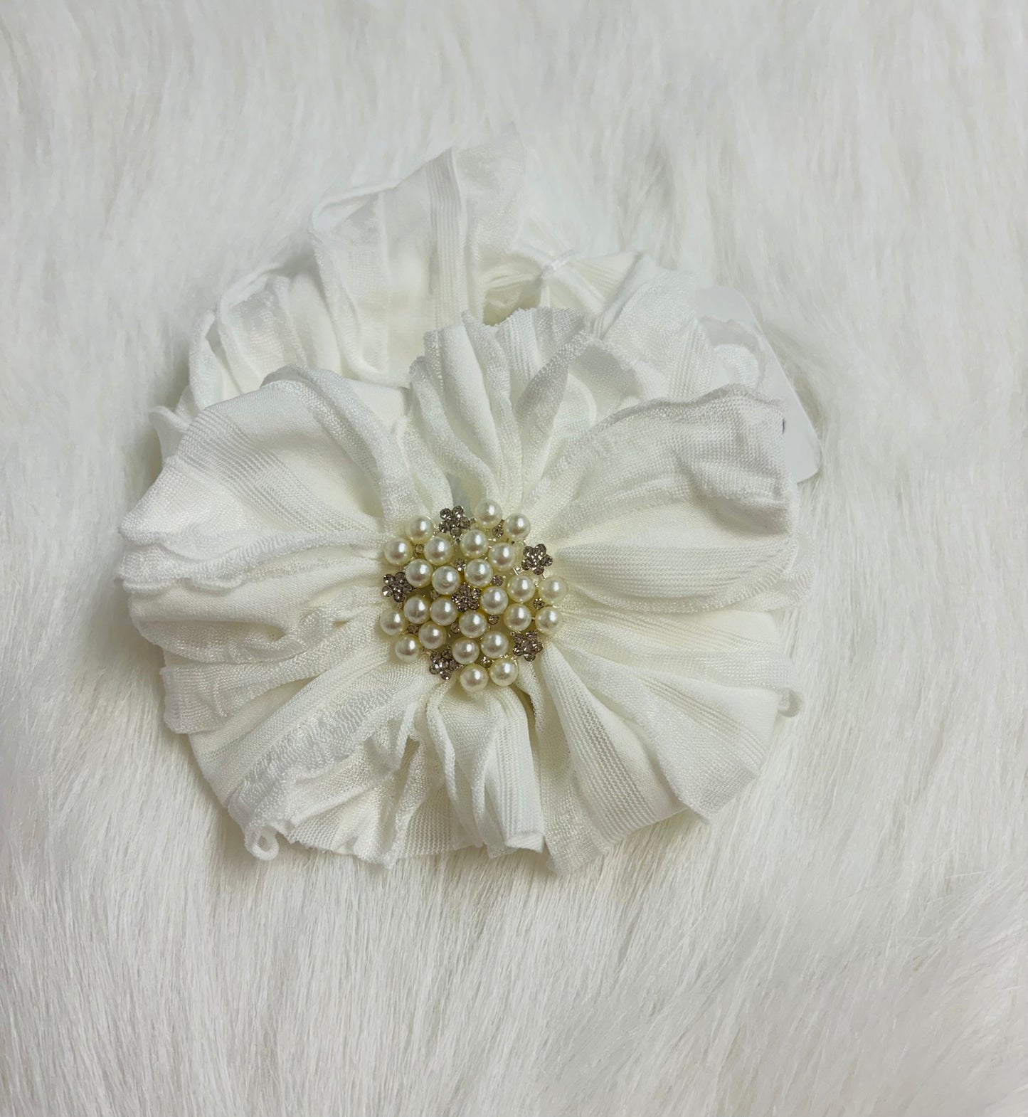 Off white Pearl Headband