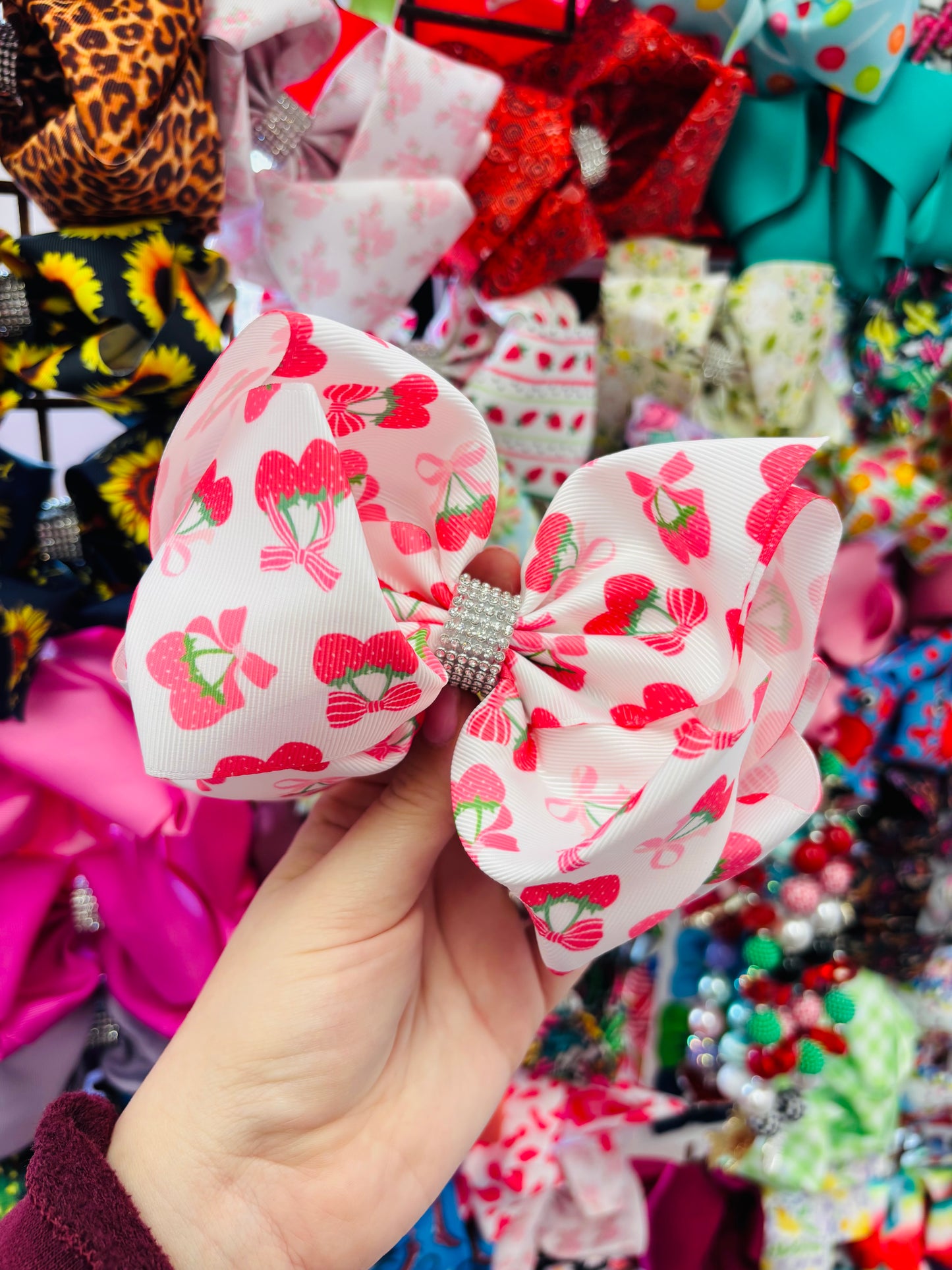 Cherry Bling bow