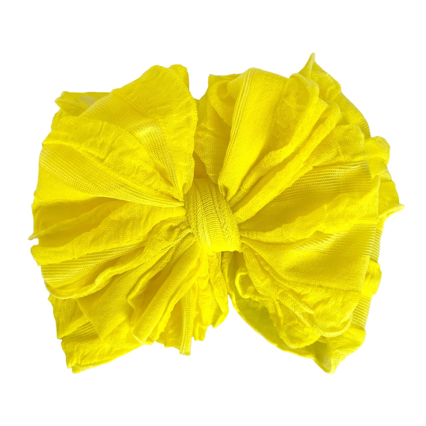 Ruffled Headband~ Bright Yellow