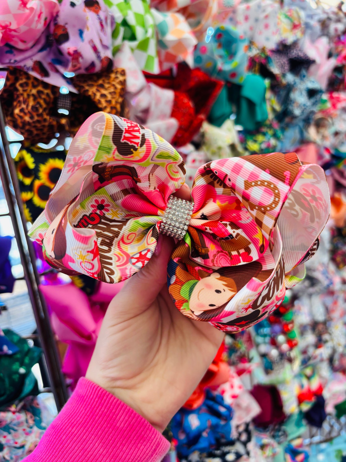 Western bling bow