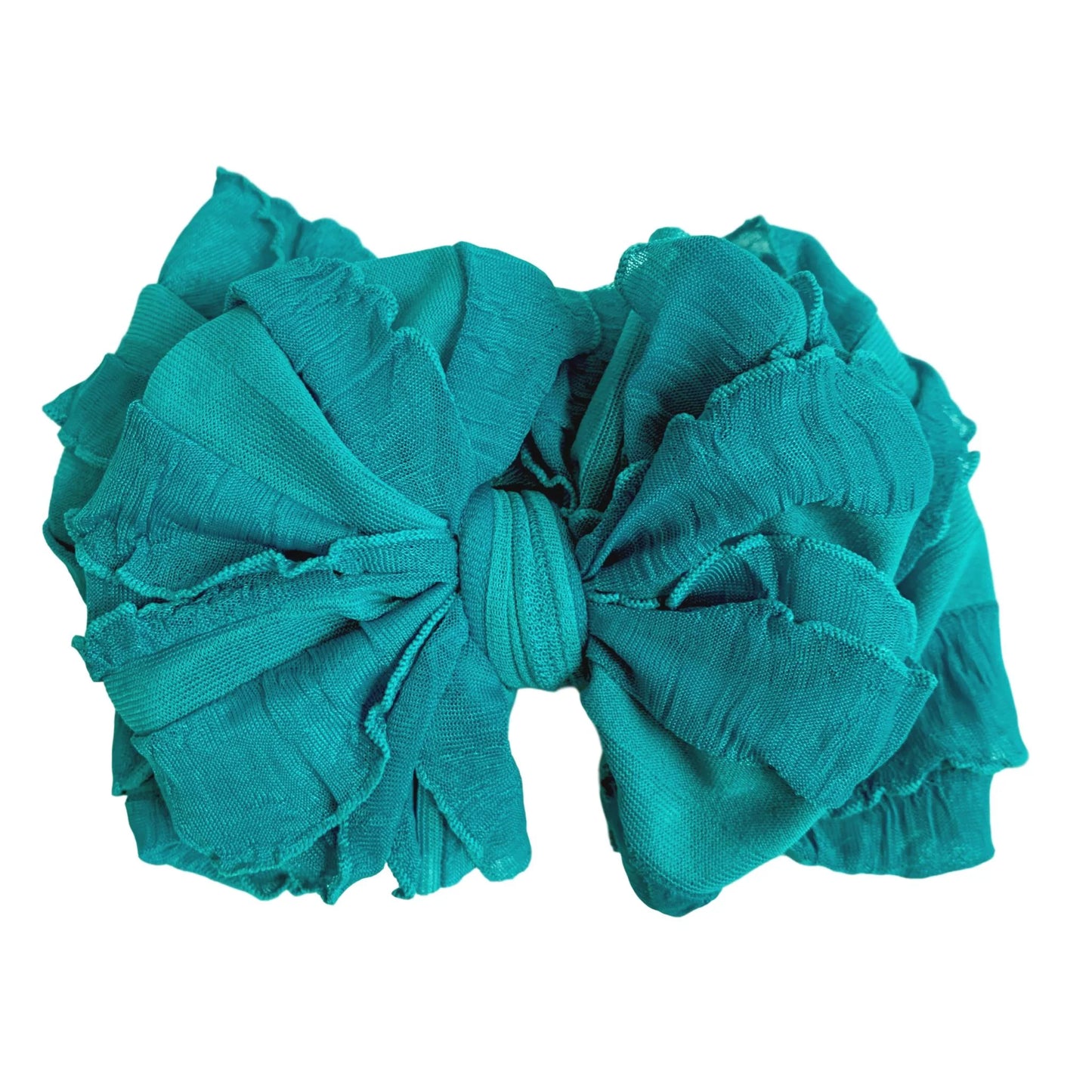 Ruffled Headband~ Turquoise