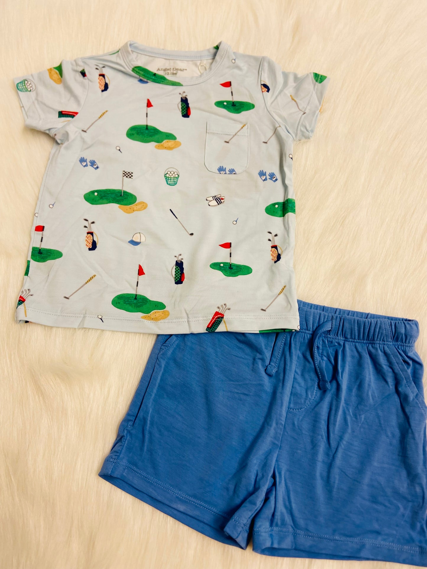 Golf things crew neck tee & short