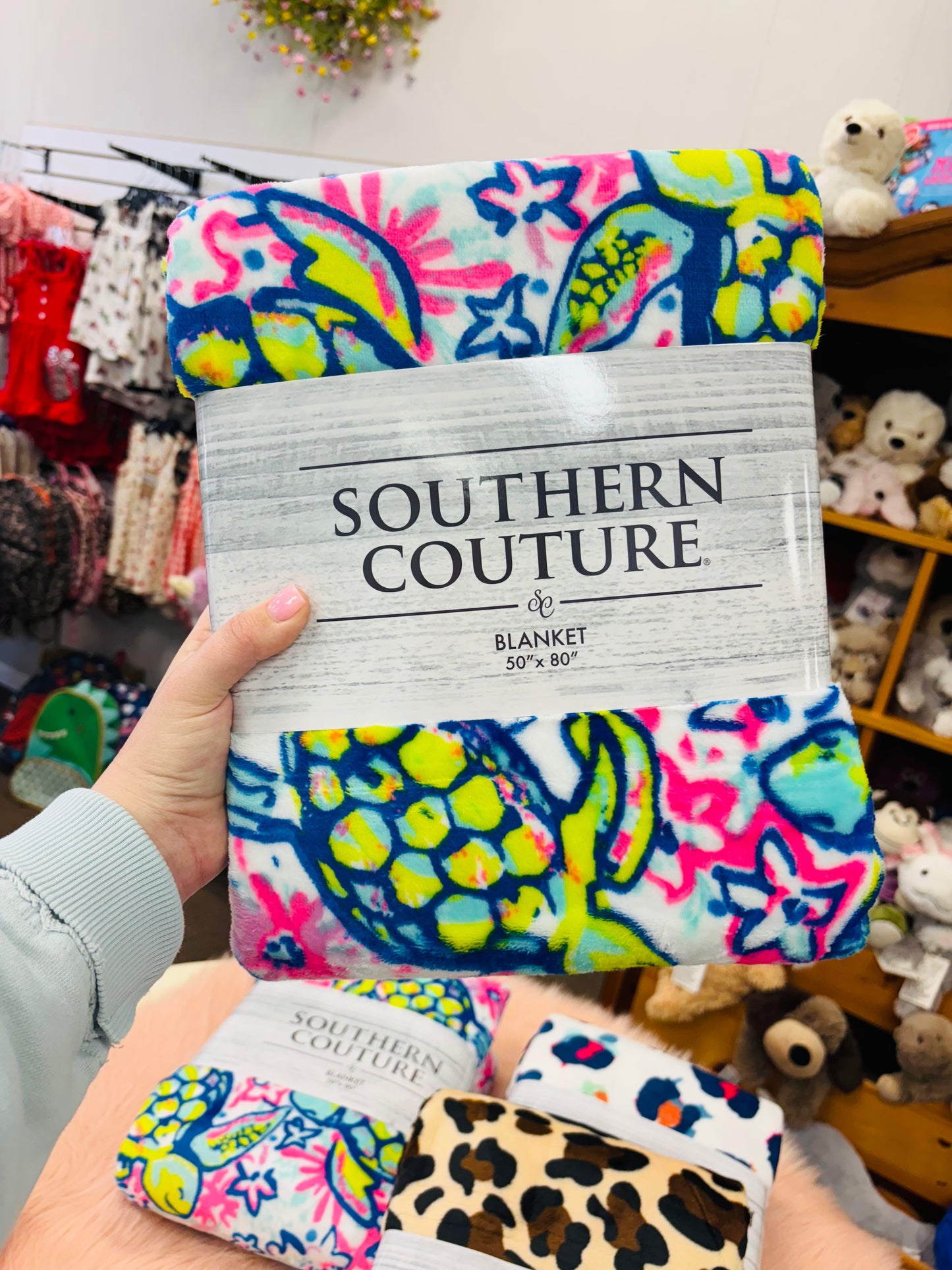 Colorful turtles blanket