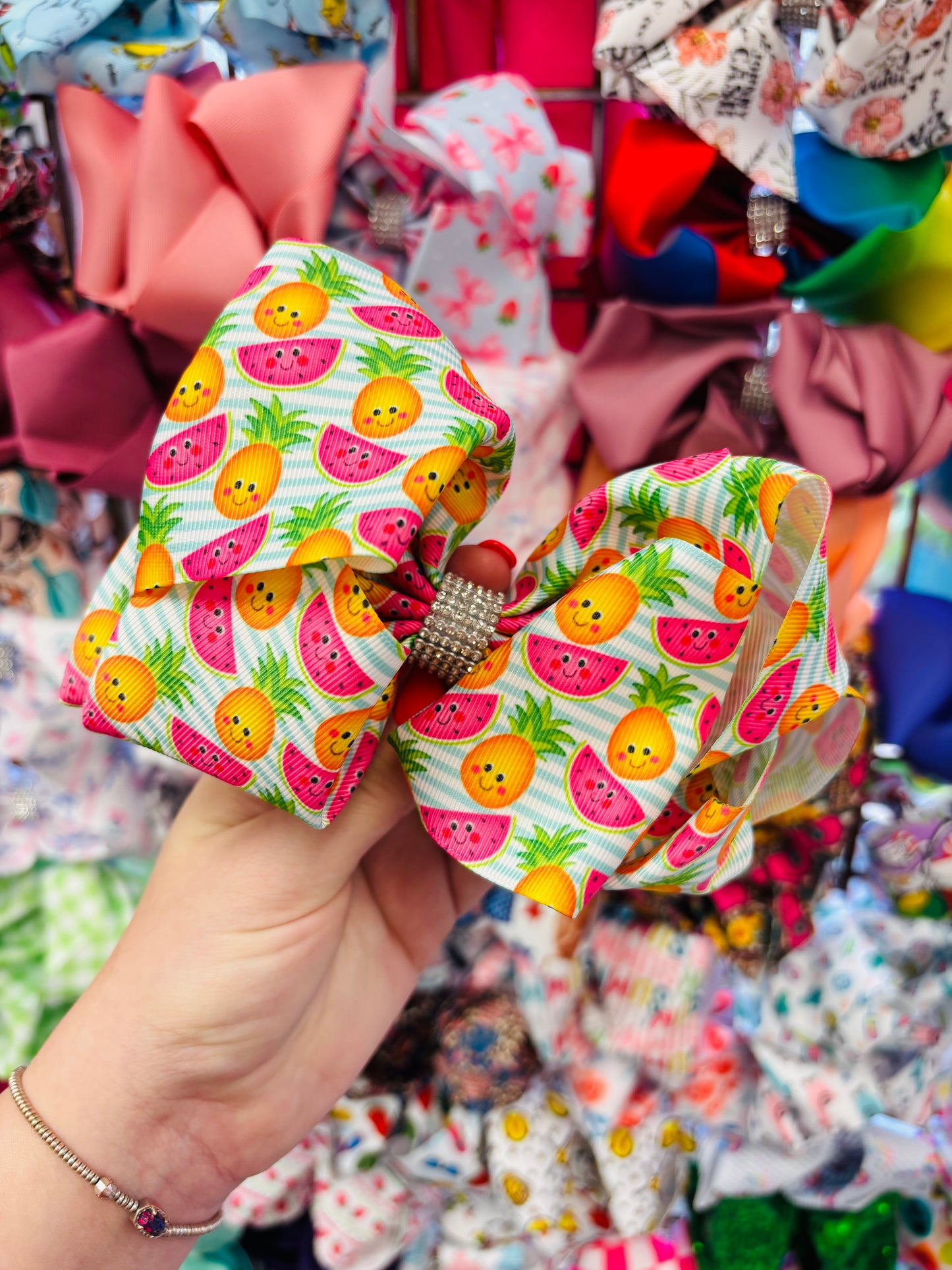Cute fruit bling Bow