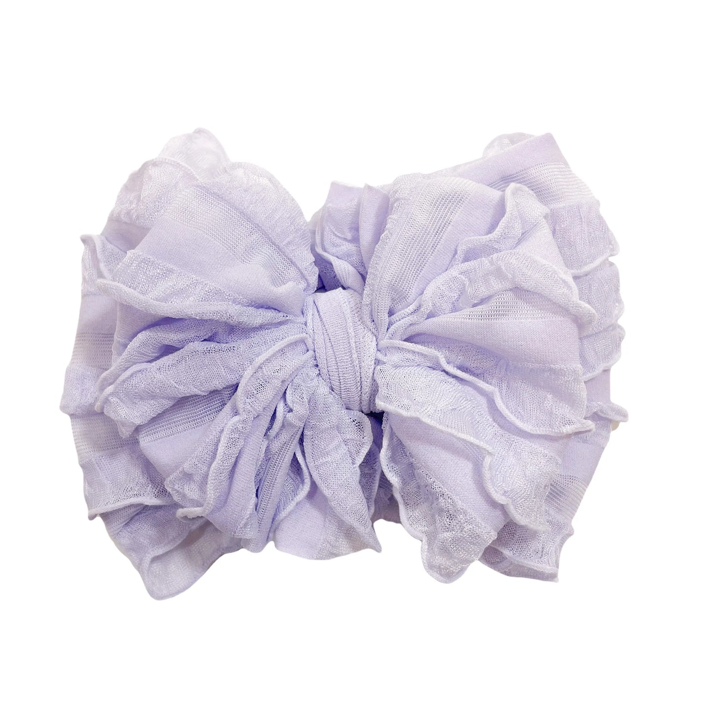 Ruffled headband- Lavender