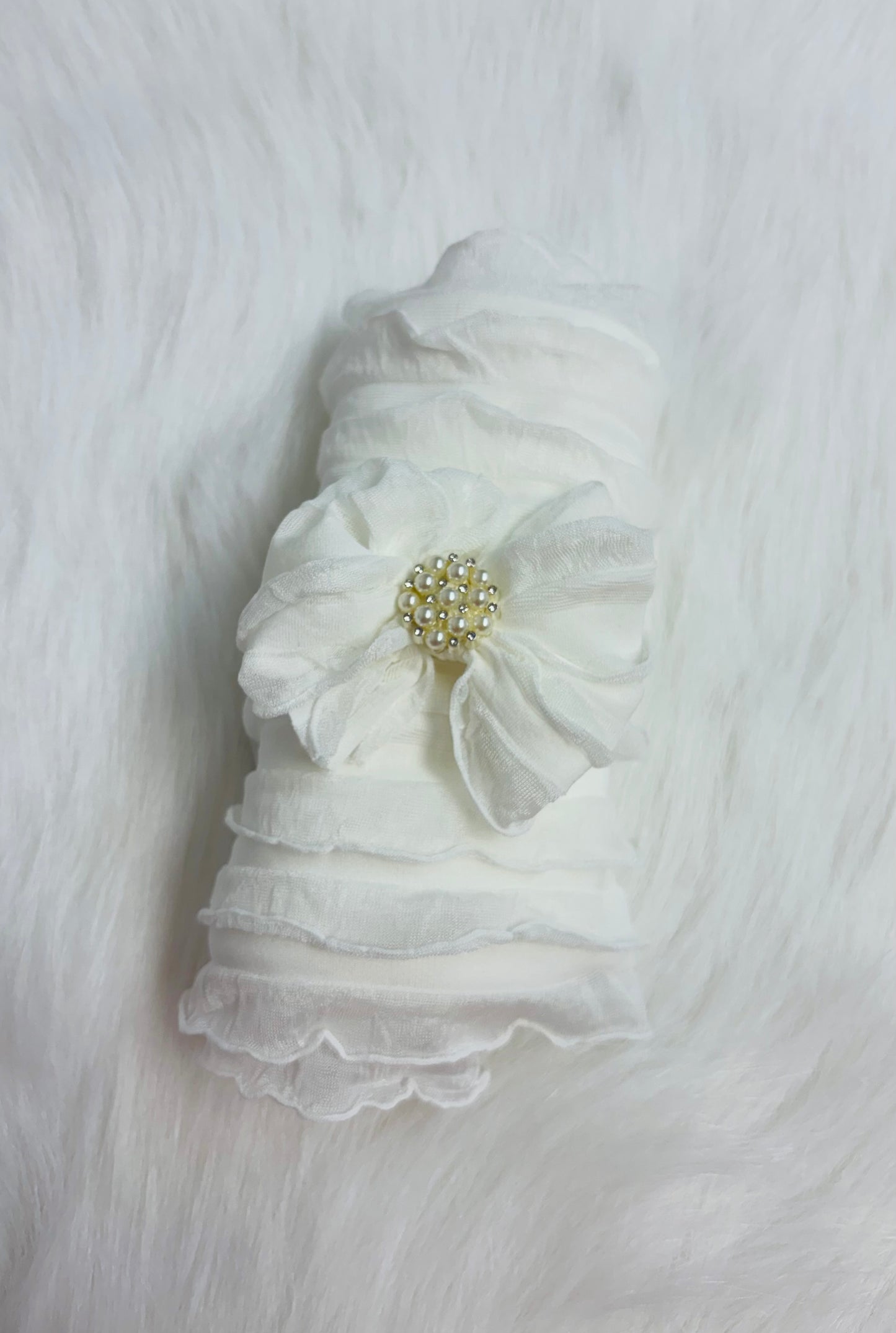 Perfect White Swaddle & Headband