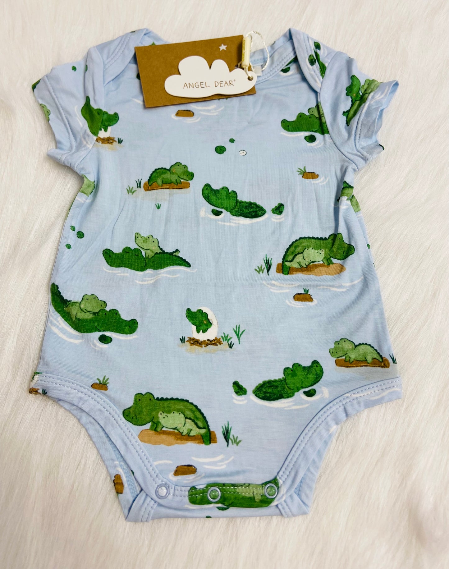 Alligator blue bodysuit