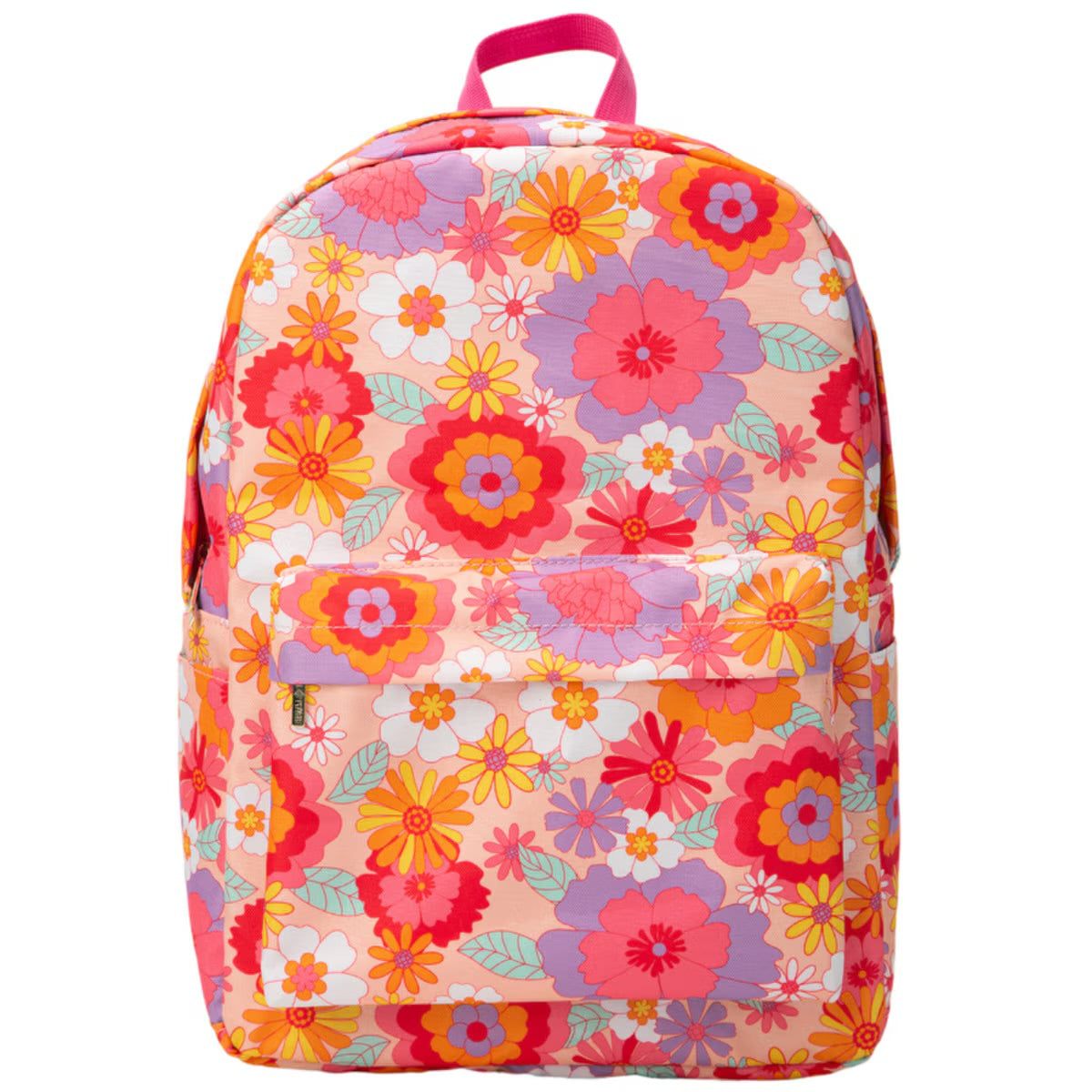 Pink flower backpack