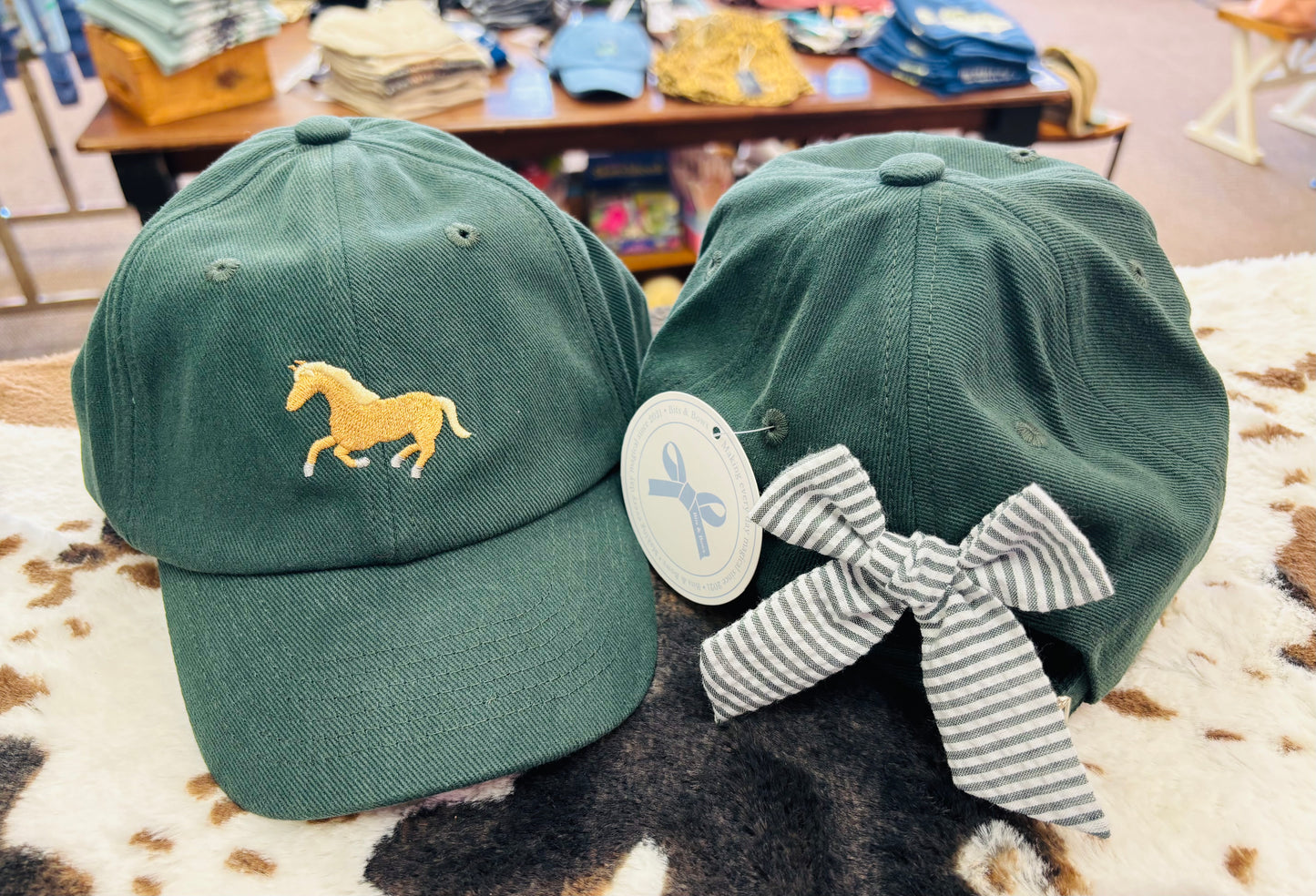 Horse Bow Baseball Hat Youth size