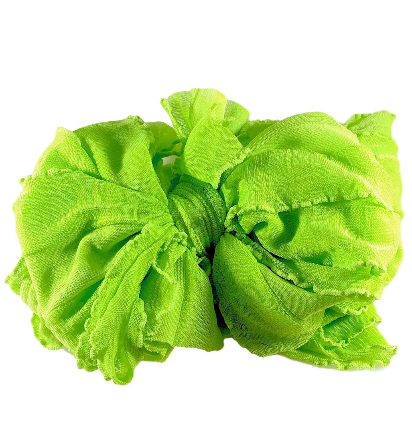 Ruffled Headband~Lime