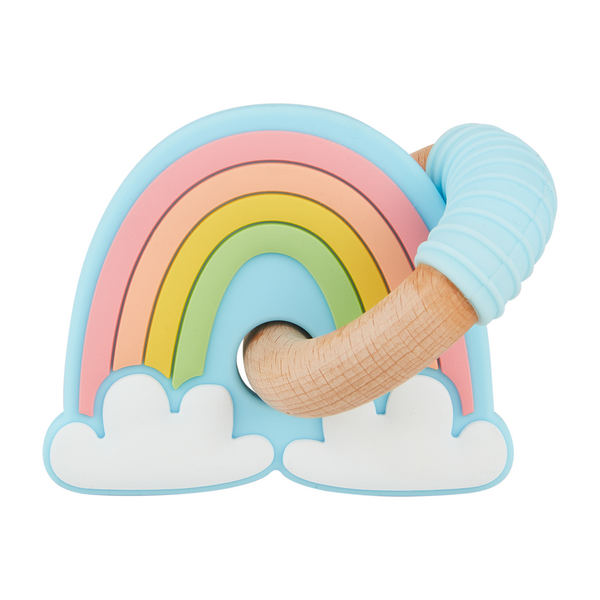 rainbow teething ring