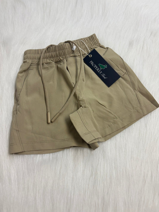 Boys court short -khaki-