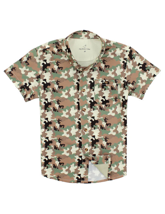 Boys Sportsman Field Shirt -Deltawood camo-