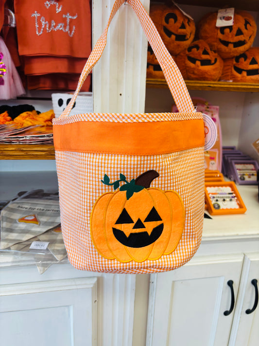 Customizable Petite Jack-o-Lantern Pumpkin Tote