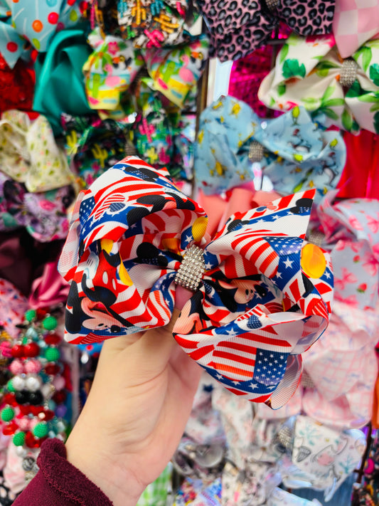 Mickie mouse American bling bow