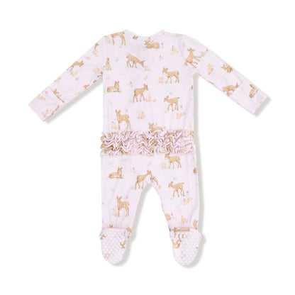 Little Fawn - 2 way ruffle back footie