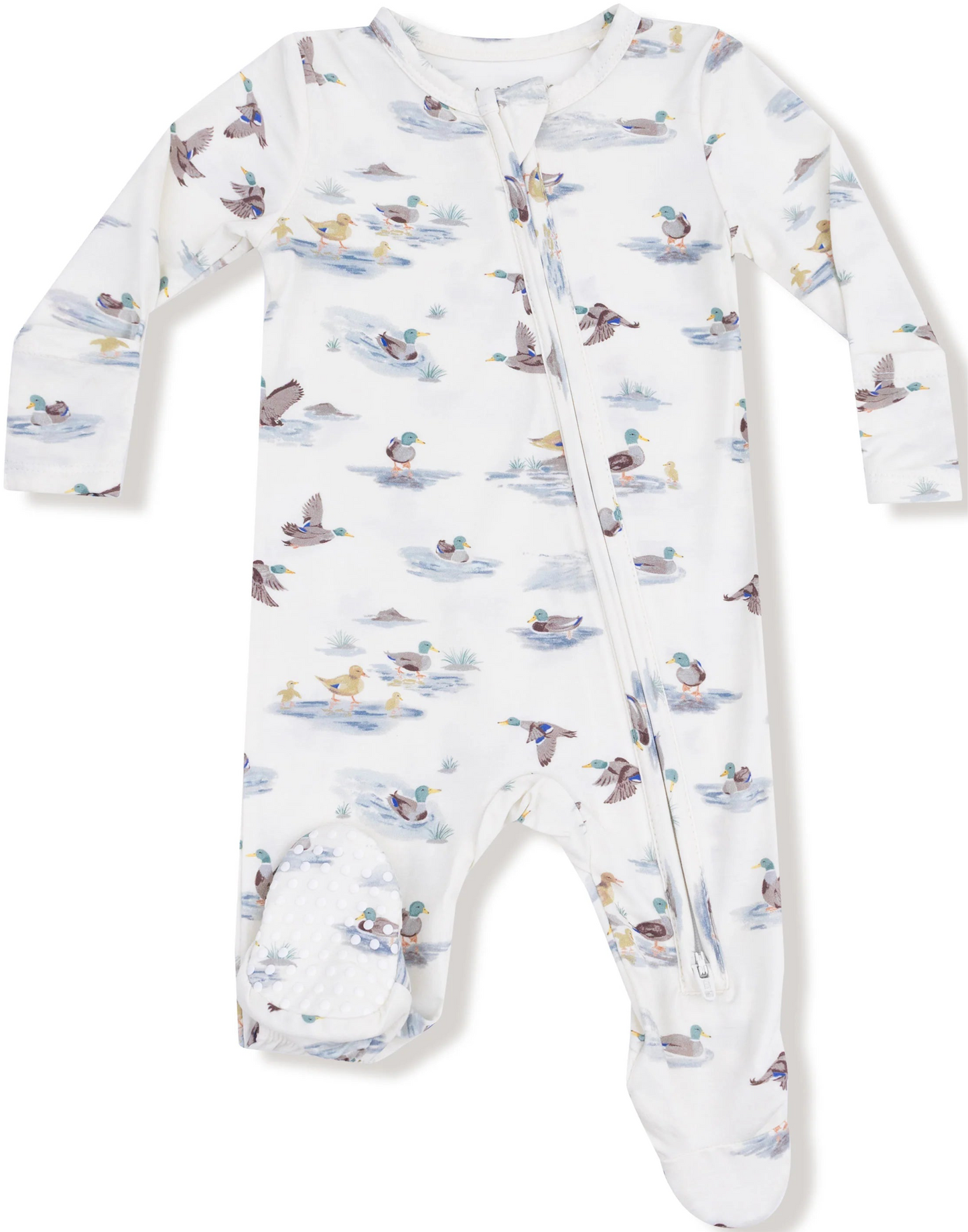 Migrating Mallards 2 way Zipper Footie unisex