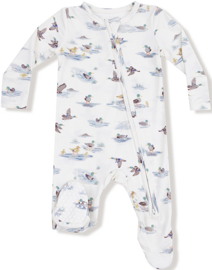 Migrating Mallards 2 way Zipper Footie unisex