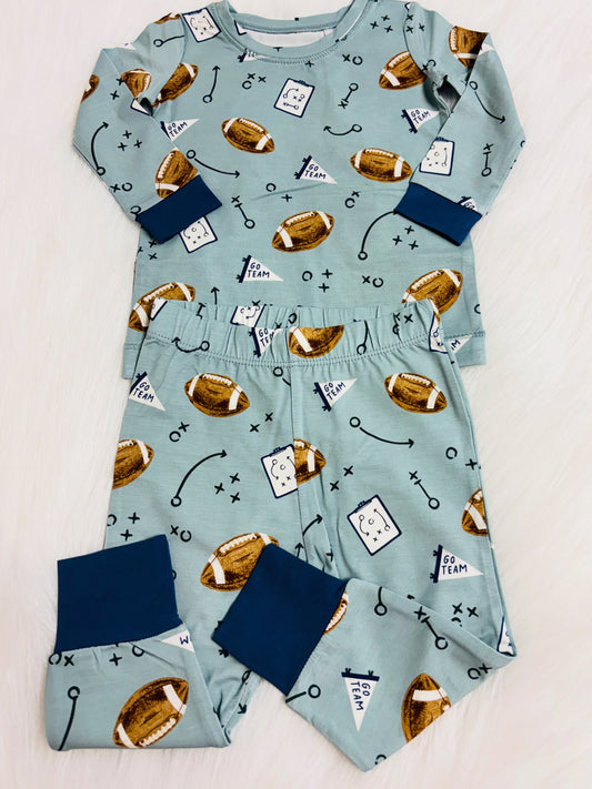 Touch down time long sleeve 2 piece set